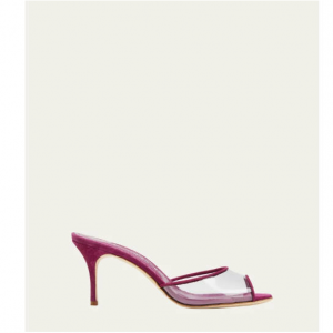 MANOLO BLAHNIK Jadifa Clear Stiletto 穆勒凉鞋
