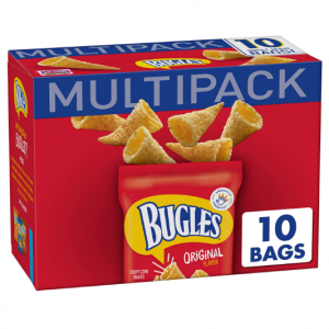 Bugles Crispy Corn Snacks, Original Flavor, Snack Bag, 8.75 oz @ Amazon