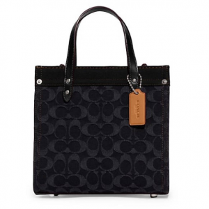 30% Off COACH Washed Denim Field Tote 22 @ Saks Fifth Avenue