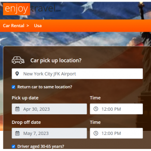 Car rental - Find the best deals in USA @Enjoy Travel
