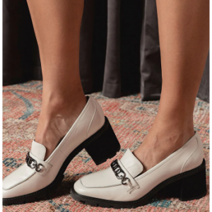 75% Off Primo Heeled Loafer Milk @ Sanctuary Clothing