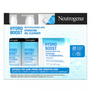 Neutrogena Hydro Boost Hydrating Cleanser with Hyaluronic Acid 7.8 fl oz 2-pack, 16 fl oz Refill 