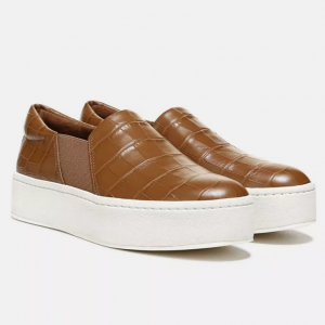 50% Off Warren Croc Embossed Leather Sneaker @ Vince