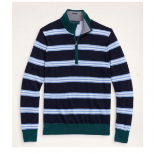 58% Off Wool BB#1 Half-Zip Sweater @ Brooks Brothers 