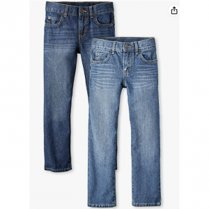 The Children's Place Boys' Basic Straight Leg Jeans 2-Pack @ Amazon