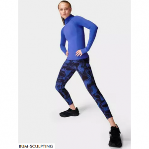 Sweaty Betty高腰7/8跑步紧身裤