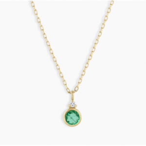 Gorjana Emerald Birthstone Necklace