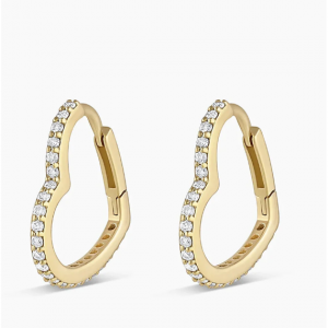 Gorjana Diamond Open Heart Huggies