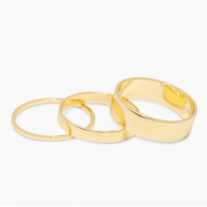 Gorjana Rose Ring Set