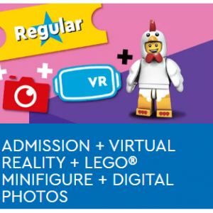 Admission + Virtual Reality + Lego® Minifigure + Digital Photos from $41.99 