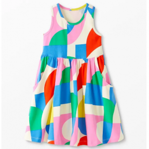 Hanna Andersson 拚色裙