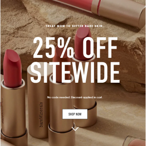 Mother's Day Sitewide Sale @ bareMinerals