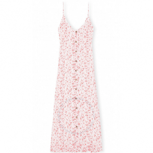 Ganni Ladies Printed Georgette Loose Fit Dress