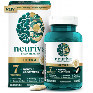 NEURIVA ULTRA Decaffeinated Clinically Tested Nootropic Brain Supplement 60ct Capsules @ Amazon