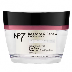 No7 Restore & Renew Face & Neck Mulit Action Fragrance Free Day Cream SPF 30 Fragrance Free1.69oz