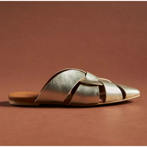 Pilcro Twisted Leather Slides