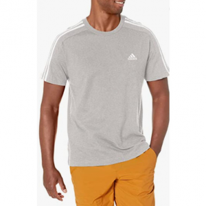 adidas Men's Essentials Single Jersey 3-Stripes T-Shirt Sale @ Amazon.com