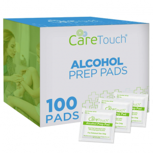 Care Touch Individually Wrapped Alcohol Prep Pads with 70% Isopropyl Alcohol - 100 count @ Amazon