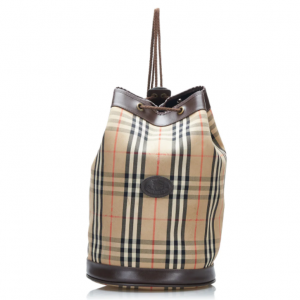 BURBERRY Haymarket Check Bucket Bag