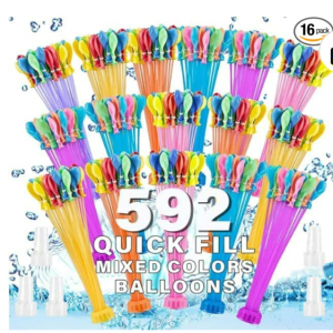 Generic 592 PCS Water for Kids Adults Balloons Quick Fill Balloons Set @ Amazon