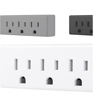 44% off GE home electrical 3-Outlet Extender Wall Tap, Grounded Adapter Plug @Amazon