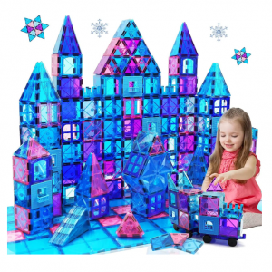 史低價：KAEILORU 兒童益智磁力片拚搭城堡，104片 @ Amazon