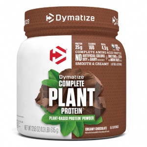 Dymatize Vegan Plant Protein, Creamy Chocolate, 25g Protein, 4.8g BCAAs @ Amazon