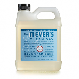 Mrs. Meyer's Hand Soap Refill, Made with Essential Oils, 33 fl. oz @ Amazon