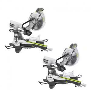 RYOBI15 Amp 10 in. Corded Sliding Compound Miter Saw with LED Cutline Indicator (2-Pack)