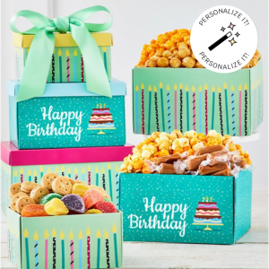 3 Gift Box Birthday Wishes Tower