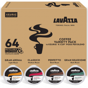 Lavazza Coffee K-Cup Pods Variety Pack for Keurig Single-Serve Brewers, 64 Count @ Amazon