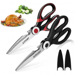 Kitory Kitchen Shears Kitchen Scissors Ultra Sharp Scissors Heavy Duty Scissors, 2 Pack @ Amazon
