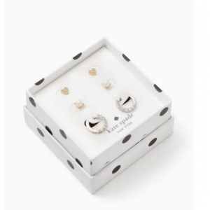 Kate Spade Surprise Yours Truly Three Earrings Boxed Set