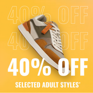 40% Off Selected Adults Styles @ Clarks AU