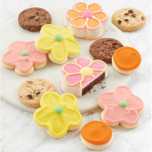 Flower Brownies and Cookies