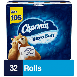 Charmin Ultra Soft Toilet Paper Super Plus Rolls (201 sheets/roll, 32 rolls) @ Sam's Club