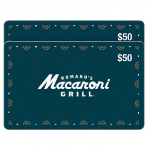 Romano's Macaroni Grill $50 电子礼卡 2张