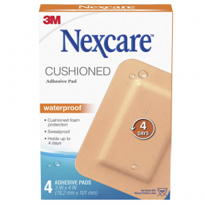 Nexcare Absolute Waterproof Adhesive Gauze Pad, One Size, 4 Count @ Amazon