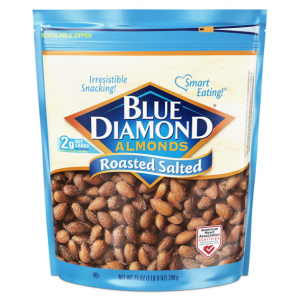 Blue Diamond Almonds Roasted Salted Snack Nuts, 25 Oz Resealable Bag (Pack of 1) @ Amazon