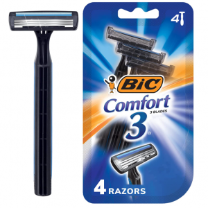 白菜价：BIC Comfort 一次性男士剃须刀 4支 @ Amazon