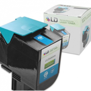 Remanufactured Lexmark High Yield Cyan Toner C540H2CG (2k Pages) for $52.99 @Ink Cartridges