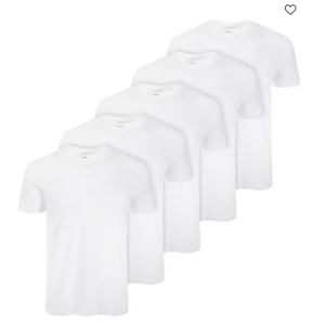 ALFANI Men's 5-Pk. Moisture-Wicking Solid V-Neck T-Shirts @ Macy's