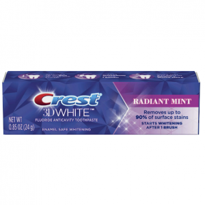 Crest 3D White Radiant Mint, Teeth Whitening Toothpaste, 85 oz @ Walmart