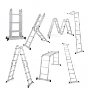 Ktaxon 12.5FT 330lb. Step Platform Foldable Scaffold Ladder @ Walmart