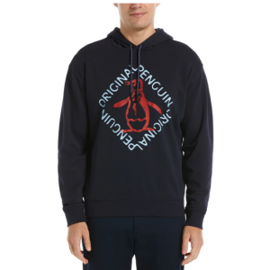 60% Off Pete Diamond Hooded Sweatshirt In Dark Sapphire @ Original Penguin UK