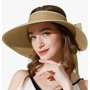 Livingston 女式遮阳可折叠沙滩草帽 @ Amazon