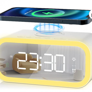 50% off LATICITY Digital Alarm Clock with 15W Fast Wireless Charger @Amazon