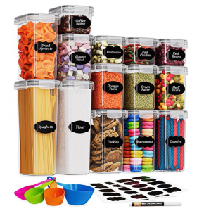 Chef's Path Airtight Food Storage Containers with Lids for Kitchen Organization 14 PC @ Amazon