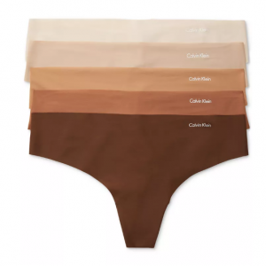 CALVIN KLEIN Invisible Thong 5-Pack QD3556