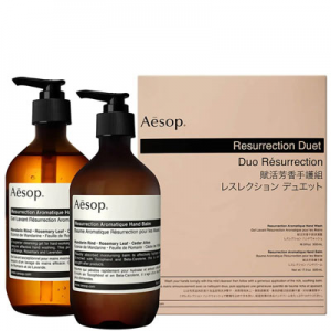 AESOP RESURRECTION HAND CLEANSER AND BALM DUET
